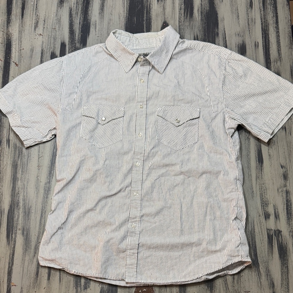 Machine Men's Striped Button-Down Shirt